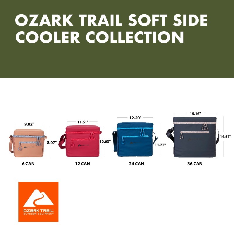 6-Can Soft-Sided Cooler W/ Removable Hard Liner Tan