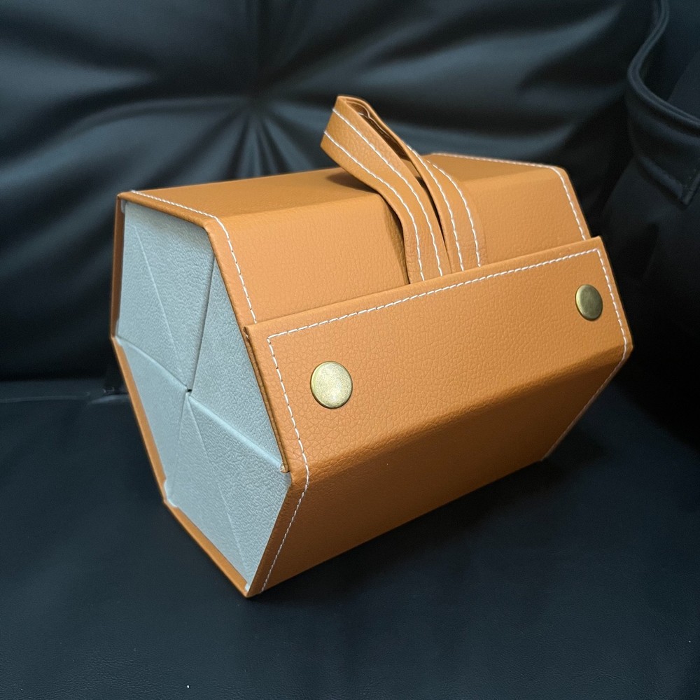Eyeglass Storage Case, Multi-compartment Sunglasses Organizer, Foldable, Vintage