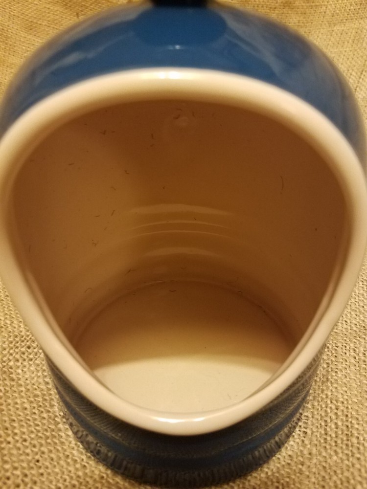 Chef's Blue Stoneware Sponge Holder for Kitchen Sink