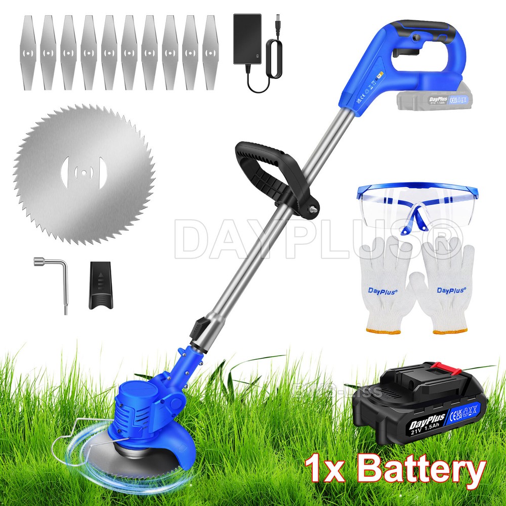 Cordless Electric Weed Lawn Eater Edger Yard Grass String Trimmer Cutter Mower