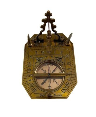 Gilbert & Sons London Directional Pendulum Antique Solid Brass Vintage Compass