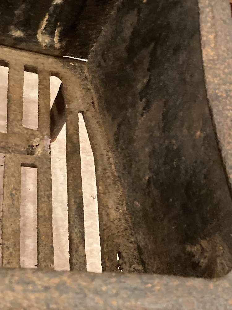 Victorian Cast Iron Coal Fireplace Basket Original
