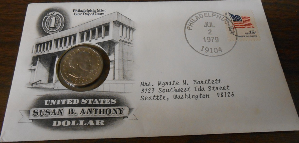 1979 FIRST DAY OF ISSUE - PHILADELPHIA MINT - SUSAN B. ANTHONY