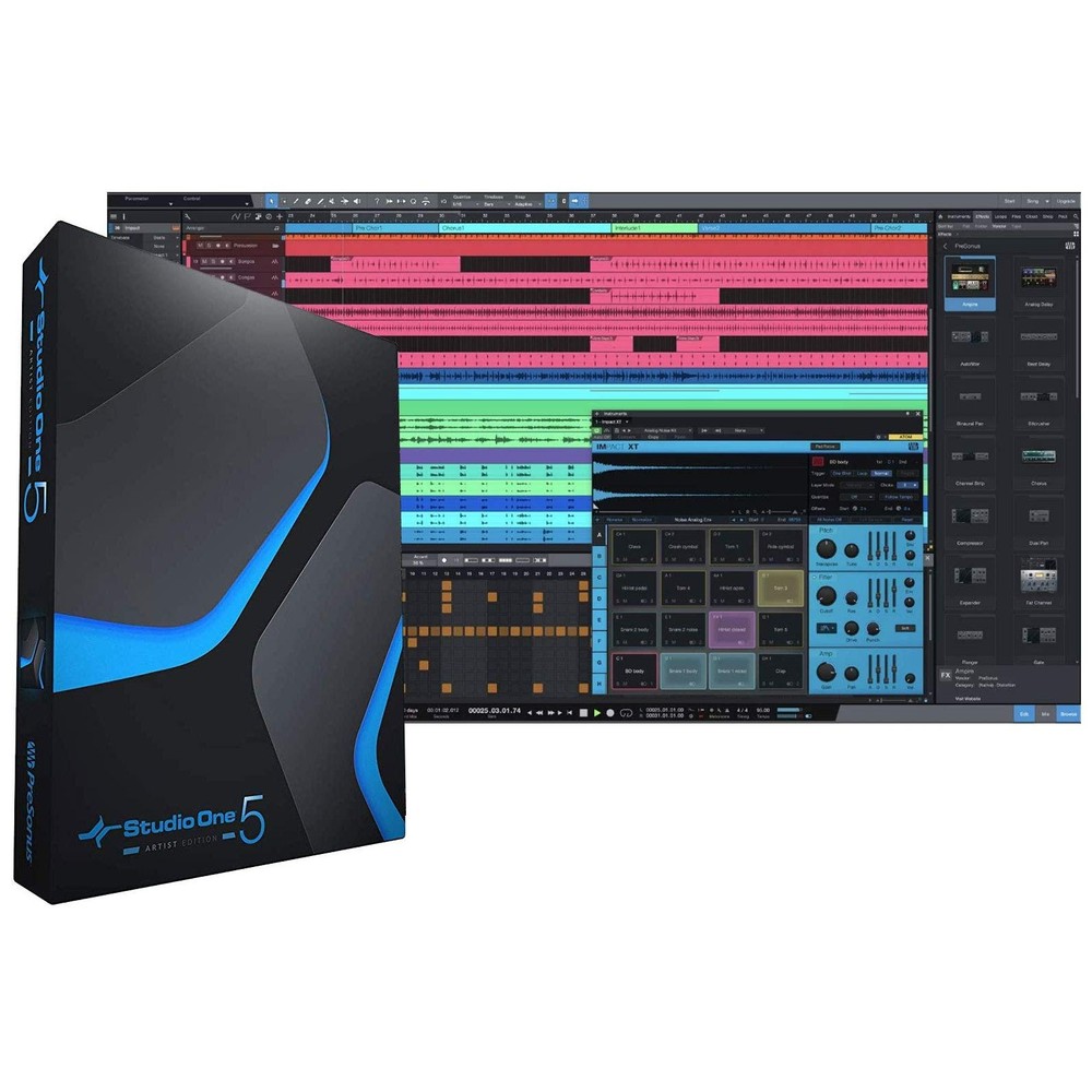 PreSonus Studio 24c USB-C Audio Interface Bundle w/ MIDI, Pro Studio Recording