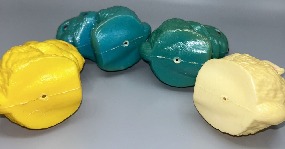 8-PC Replacement Blow Mold Easter Bunny Rabbit Plastic String Light Covers - 3”