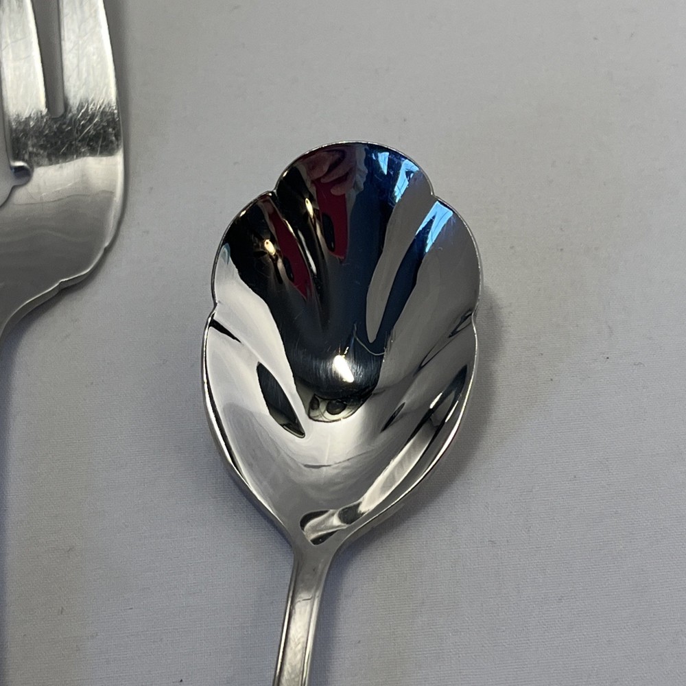 Oneida Ashmore Stainless Serving Set Serving Spoon, Cold Meat Fork, Sugar Spoon
