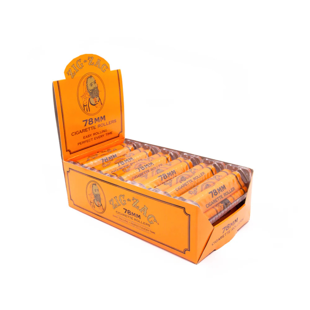 Zig-Zag Cigarette Roller 78mm | Classic Manual Rolling Machine | 2 Pack