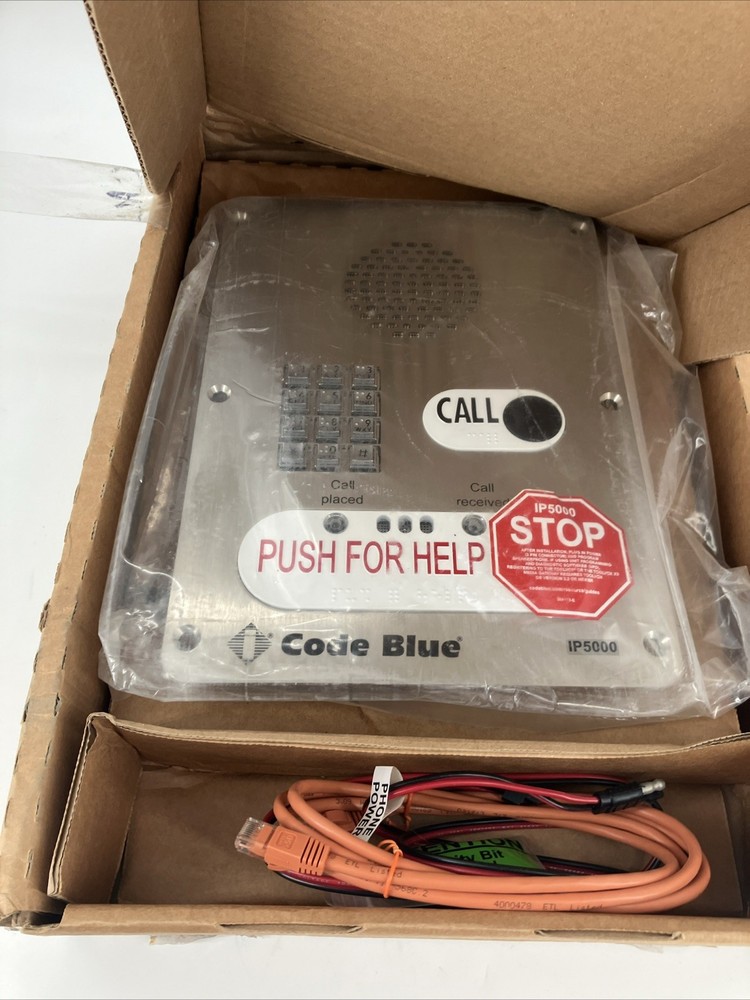 Code Blue IP5000 Code Full Duplex Phone Intercom Ships Fast New