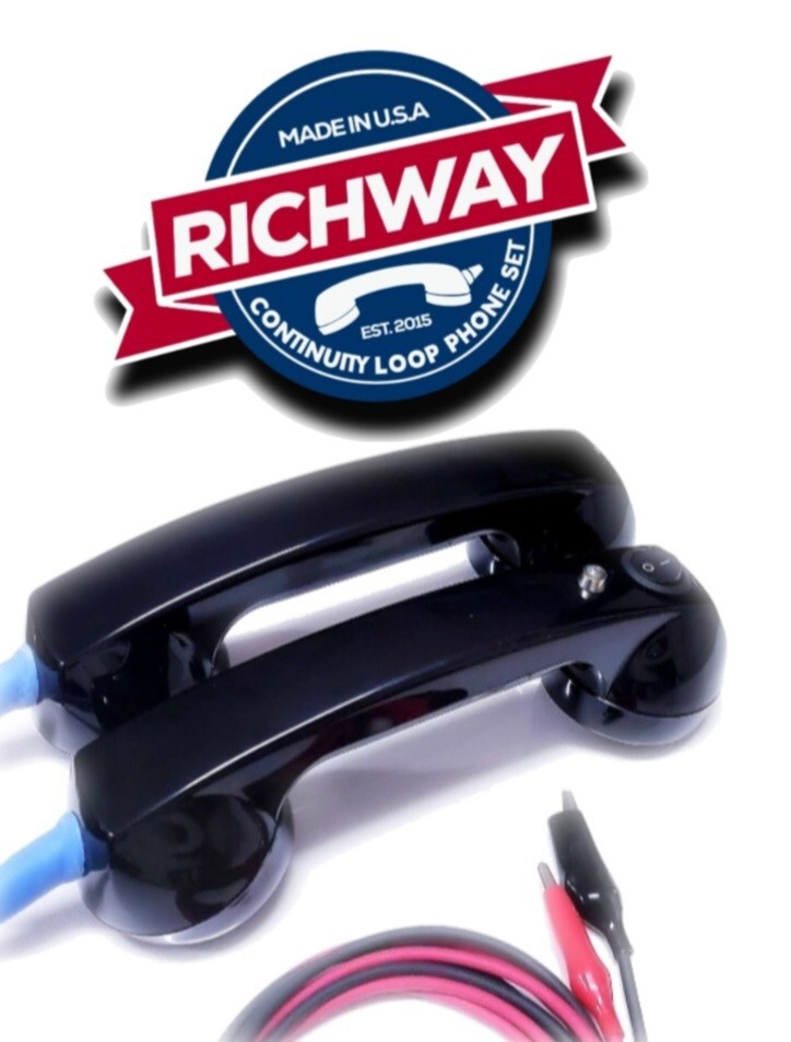 Richway Continuity Loop Phone Set™️ Black with Magnetic Hanger Set