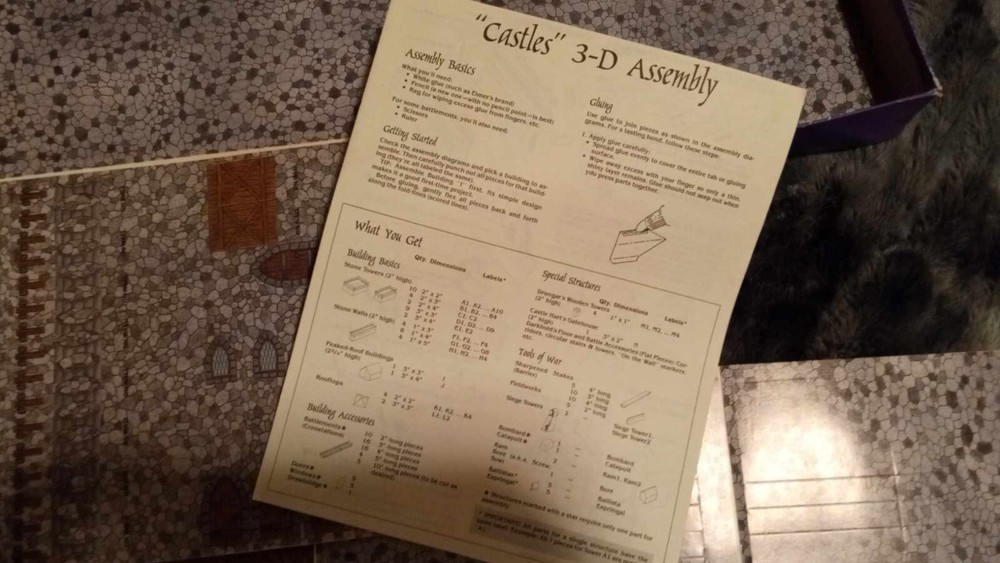 Dungeons and Dragons Advanced Castles 3 Dimensional Game Accessory