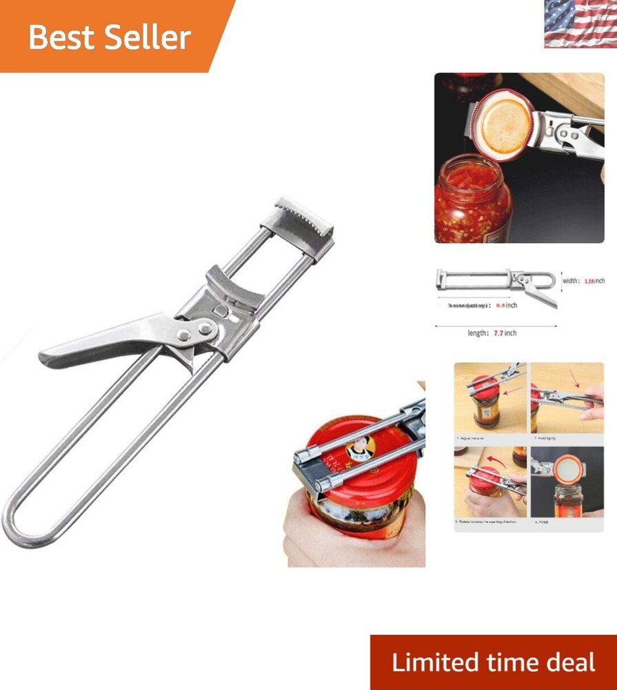 Multifunctional Manual Can Opener - Effortless Grip & Versatile Size Adjustments