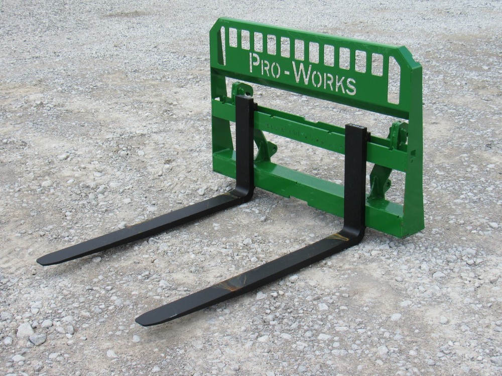 48" Long Pallet Forks Attachment Fits John Deere Tractor Global Loader