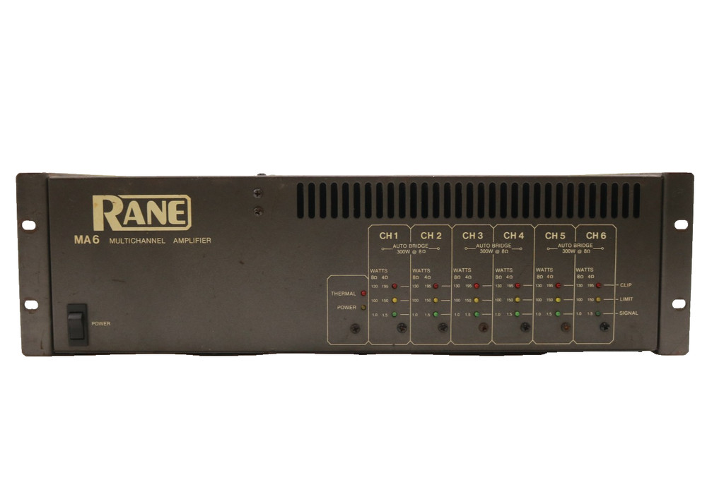 Rane MA 6 Multi-Channel Power Amplifier
