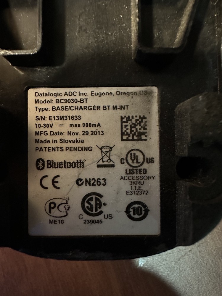 Datalogic BC9030-BT base charger