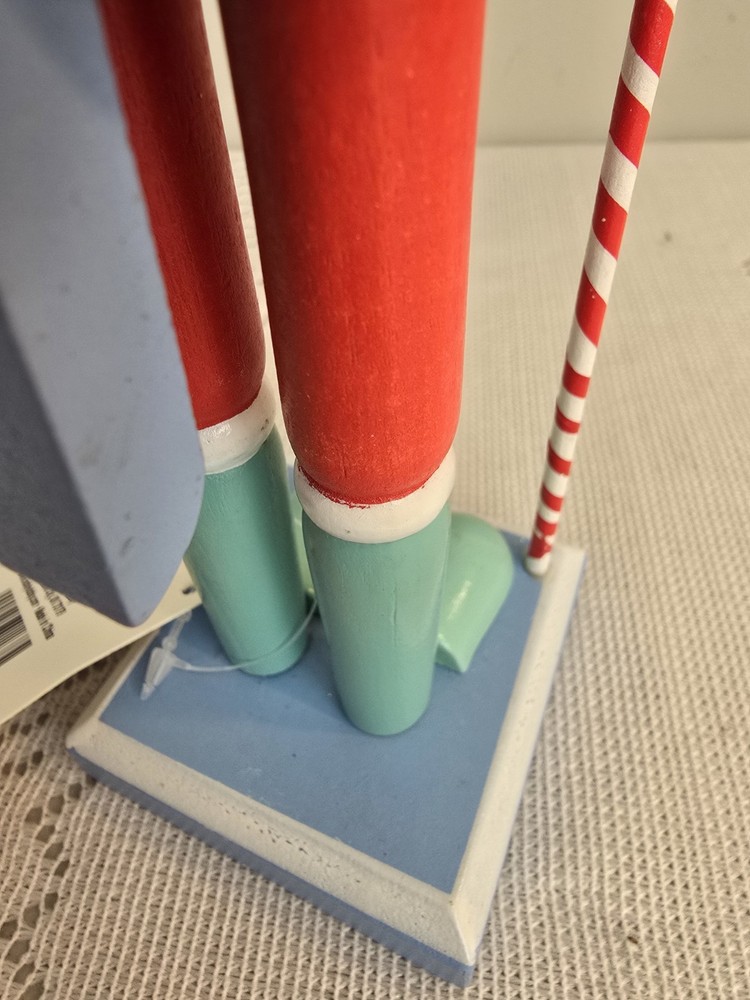 NWT! MULTICOLOR WOOD NUTCRACKER 10" TALL HOBBY LOBBY