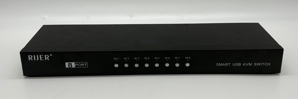 Rijer 8 Port Smart USB 2.0 KVM Switch Great Condition