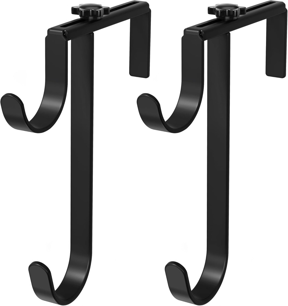 2Pcs Double Pool Pole Hooks, Adjustable Thickened Panel Pool Fence Equipment Hoo