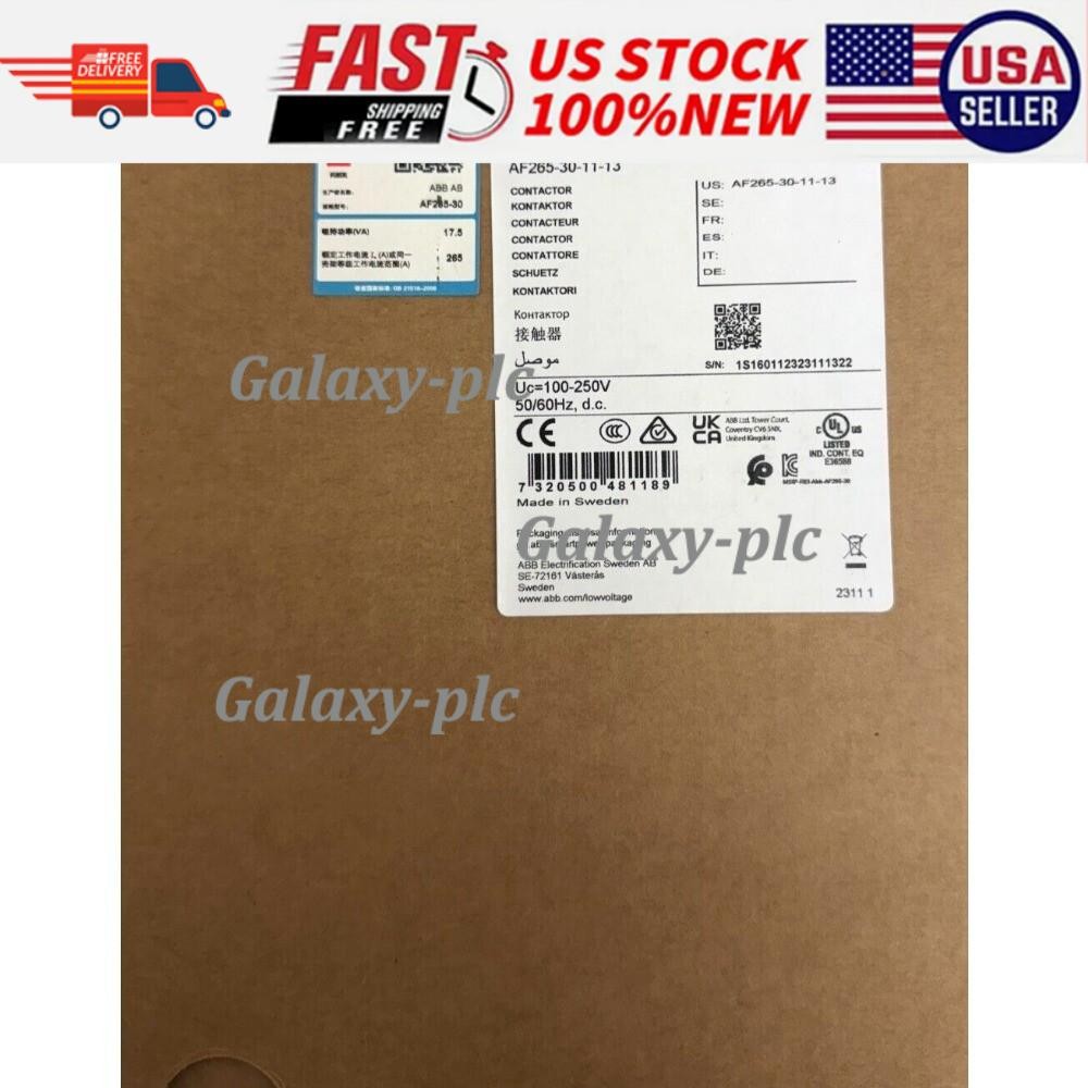 ABB AF265-30-11-13 3P 265A 100-250V Contactor