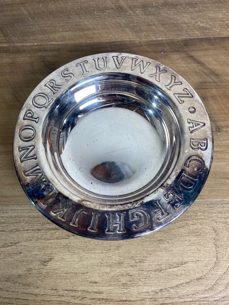 Lunt Silverplate Alphabet plate