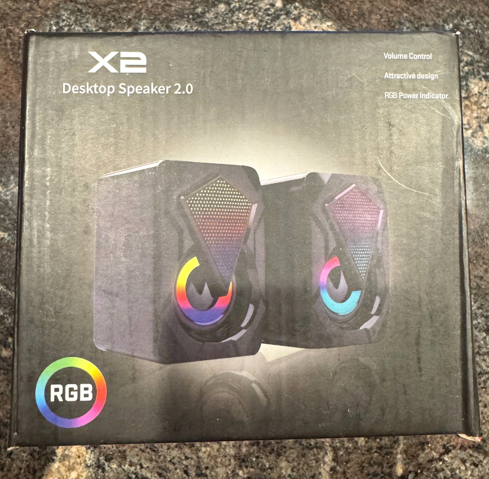 X2 Active desktop speakers 2.0 RGB