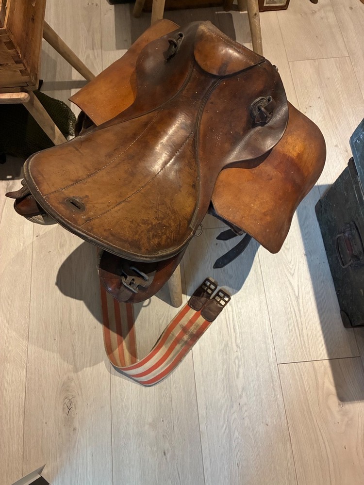 Original German WW2 Cavalry Saddle 1943