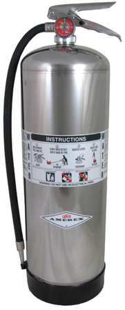 AMEREX 240 Fire Extinguisher,SS,Silver,A 3YWG4