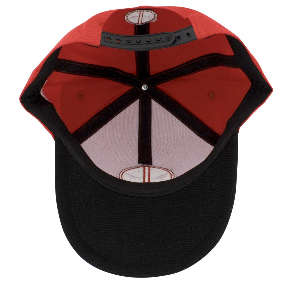 Deadpool Logo Red Snapback Hat Red