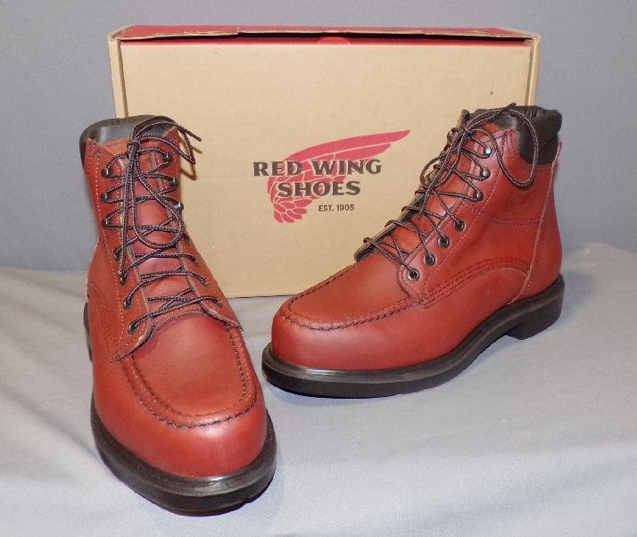 RED WING BOOTS SUPERSOLE RED MOC TOE 202 BOOT NEW IN BOX MULTIPLE SIZES n WIDTHS