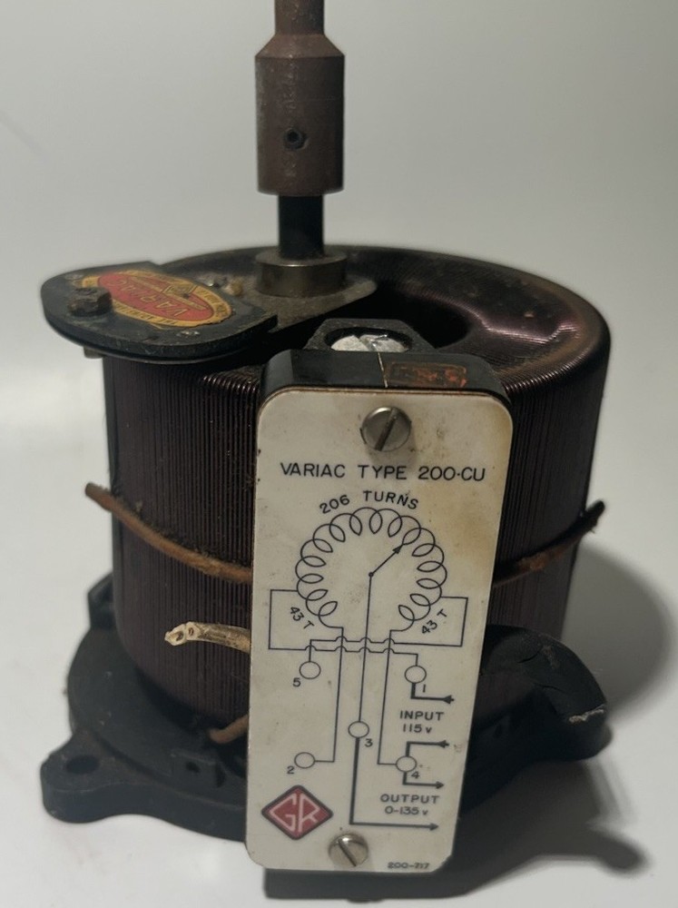 VTG General Radio Variable Adjustable Transformer Type 200-CU