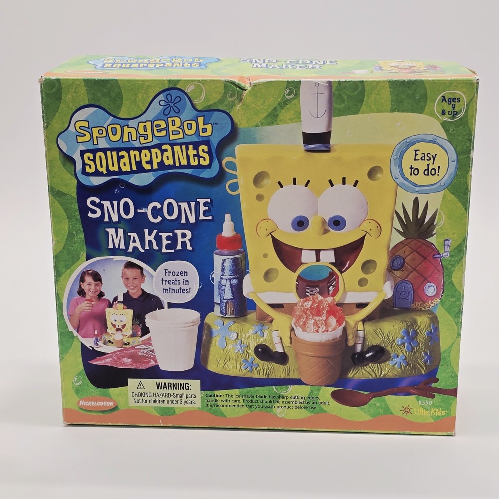 2001 SpongeBob Squarepants Sno-Cone Maker - Unused