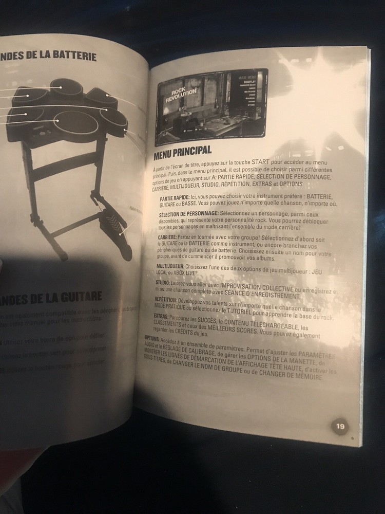 🔥Rock Revolution Xbox 360 MANUAL ONLY🔥