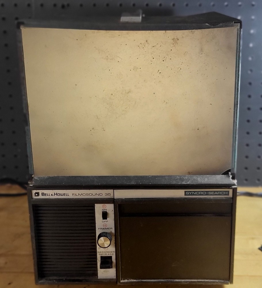 Vintage Bell & Howell Projector Filmosound 35 M Powers On Untested