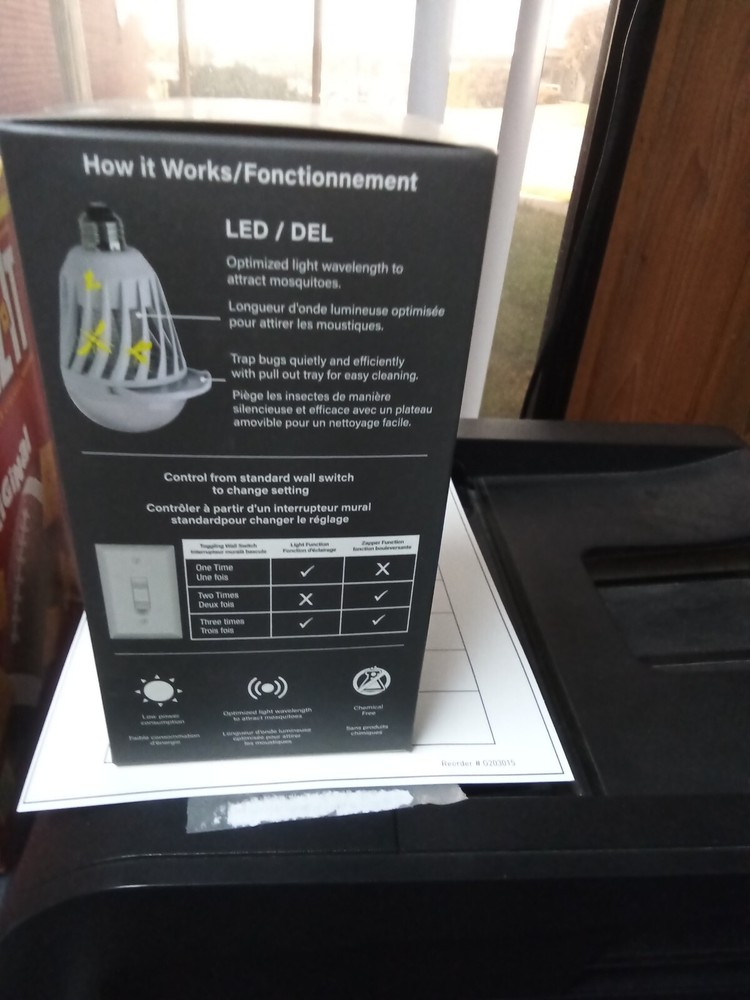 Feit Electric LED Bug Zapper Bulb E26 60-W Replacement Daylight 5000k NEW 2-Pack