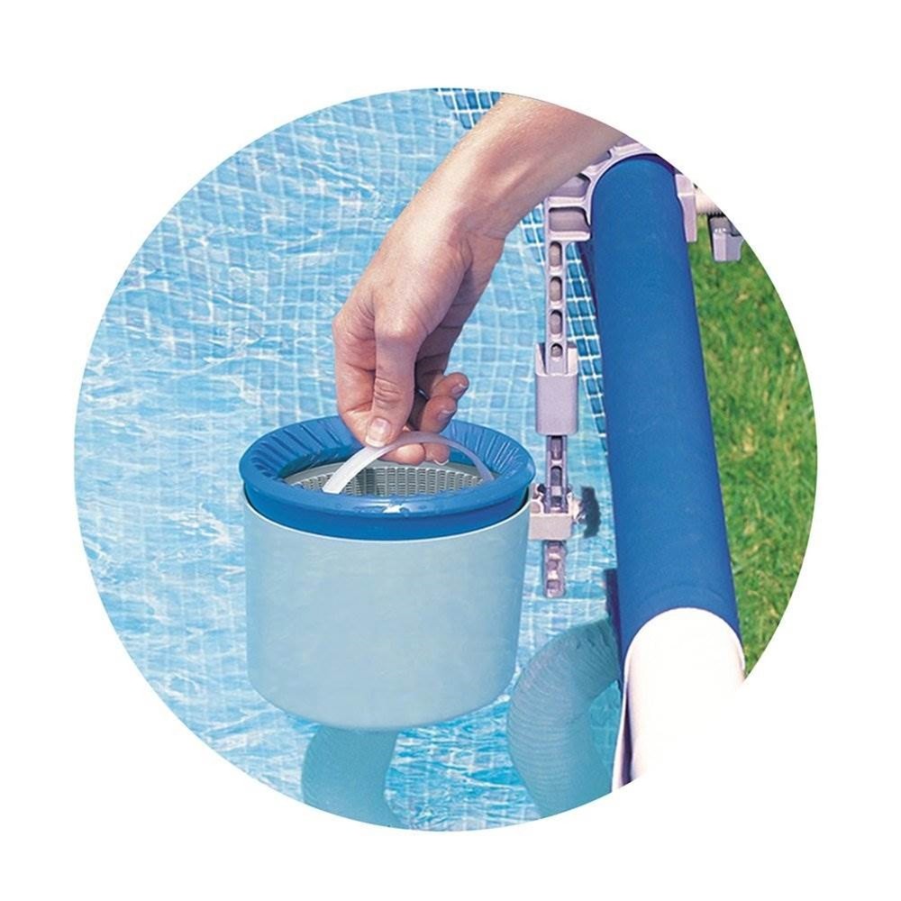 Intex Deluxe Pool Automatic Surface Skimmer and Maintenance Kit w/ Vacuum & Pole