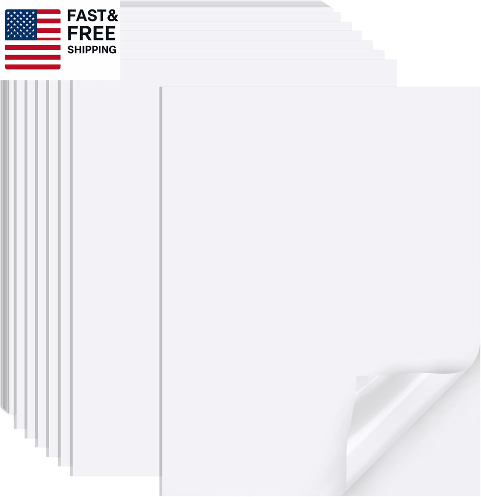 Printable Sticker Paper for Inkjet Printer, 40 Sheets 8.5"X11'' Matte St