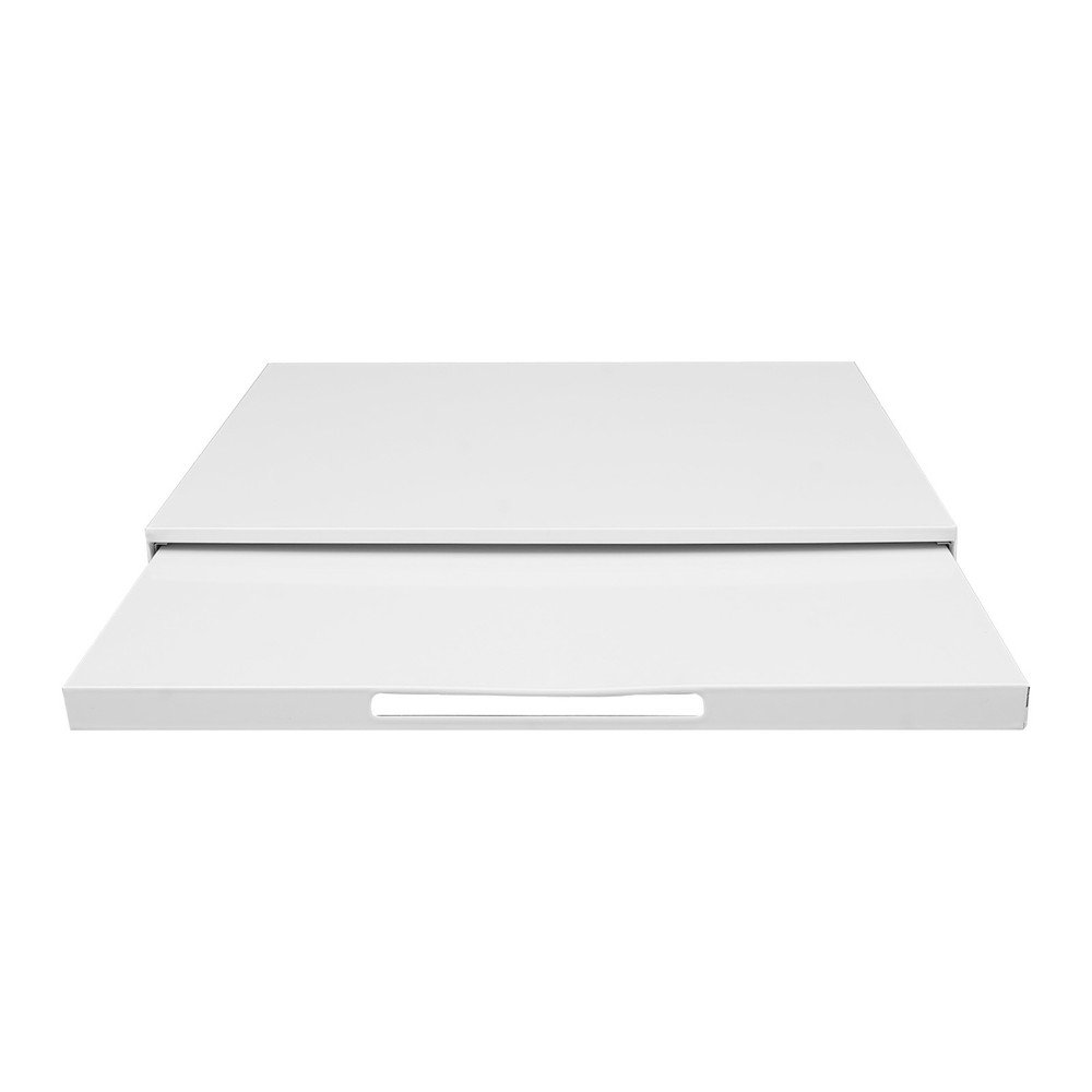 Microwave Stand with Pull-Out Shelf, Countertop Organizer for Compact Microwaves