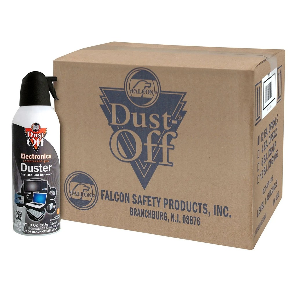 Dust-Off Compressed Gas Duster, 10 oz - 12 Pack