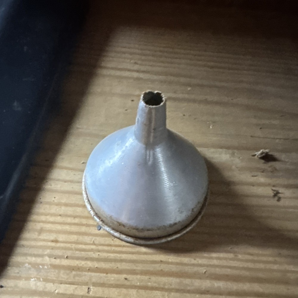6 Galvinized Funnels All Different Sizes
