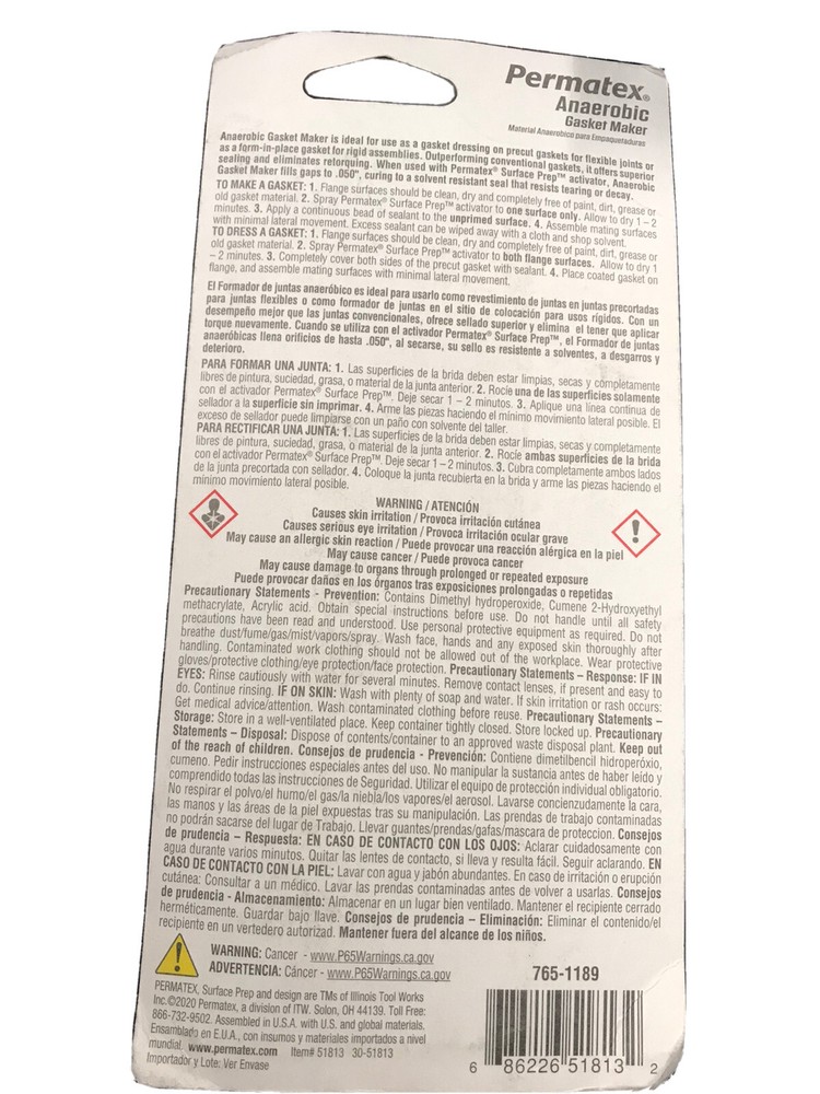 permatex anaerobic gasket maker