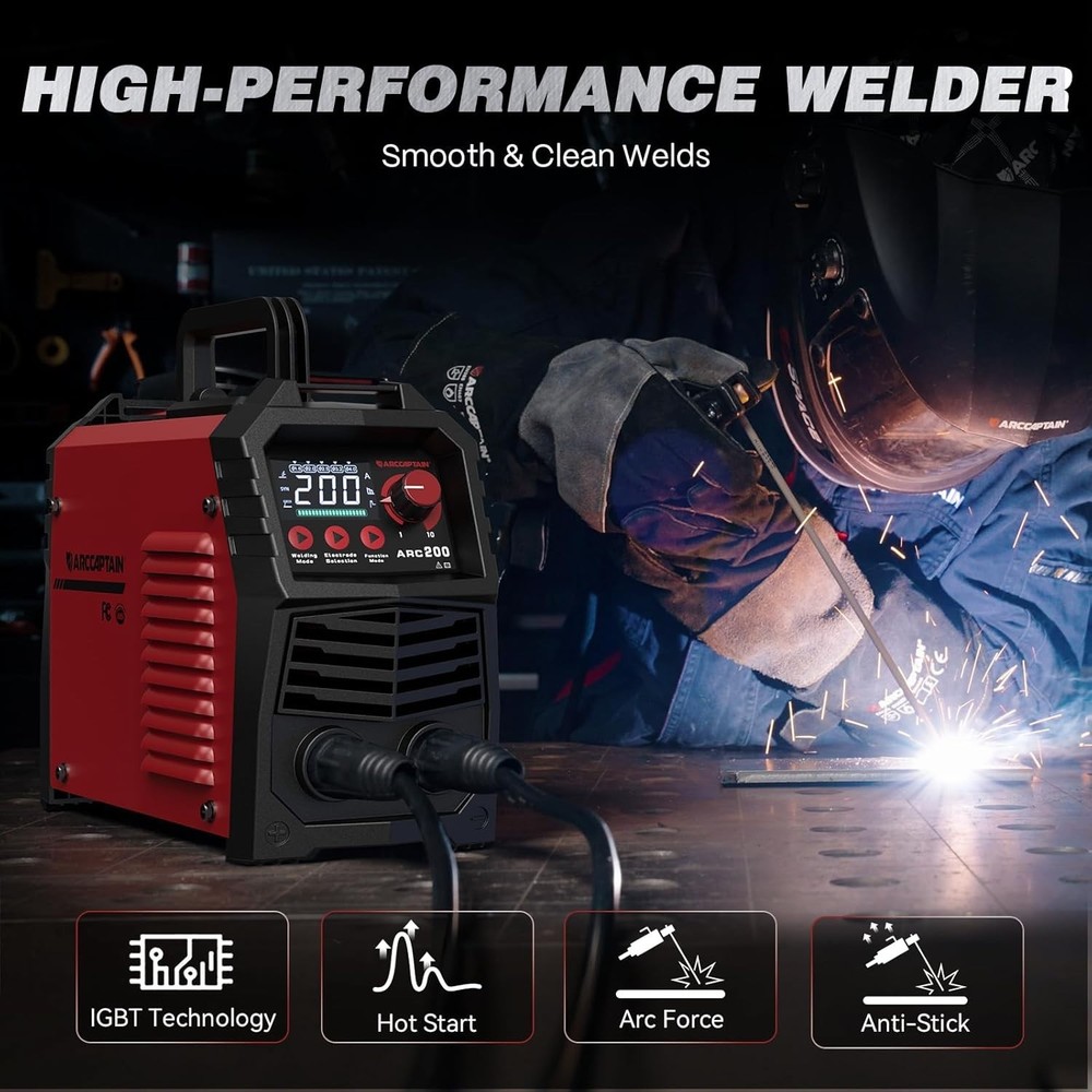 200A Stick Welder w/ Large LED Display