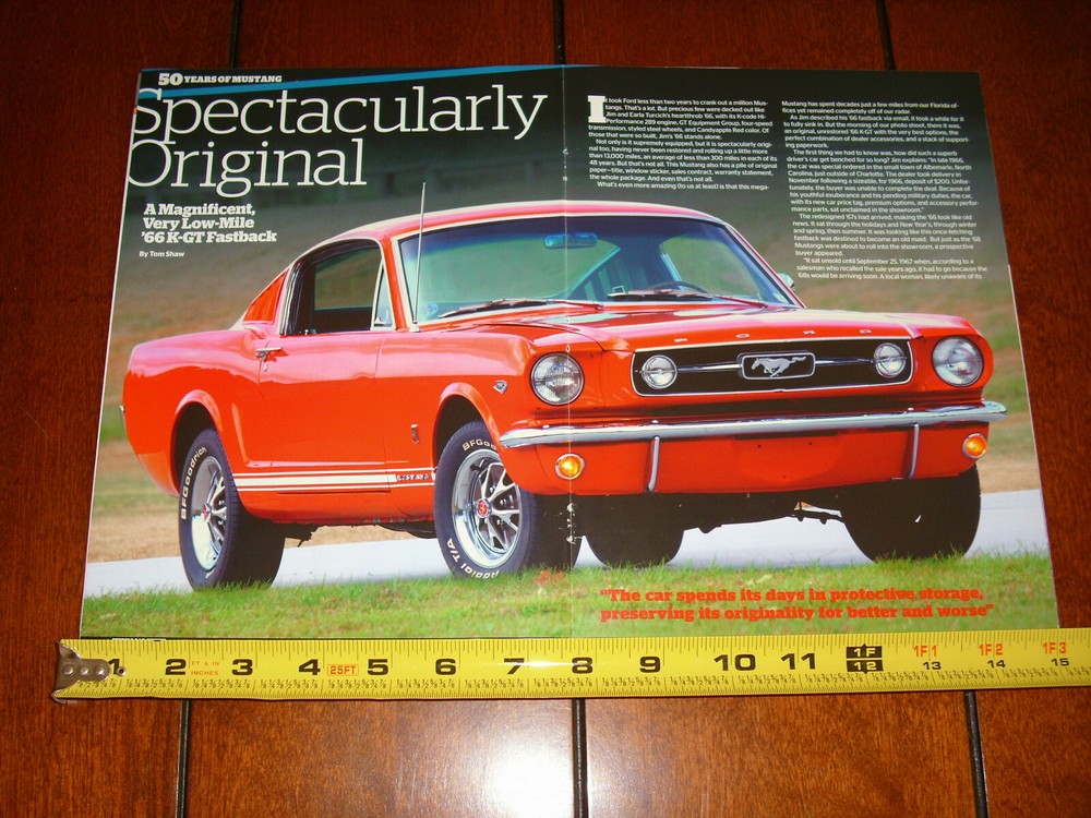 1966 MUSTANG GT K CODE ORIGINAL 2014 ARTICLE