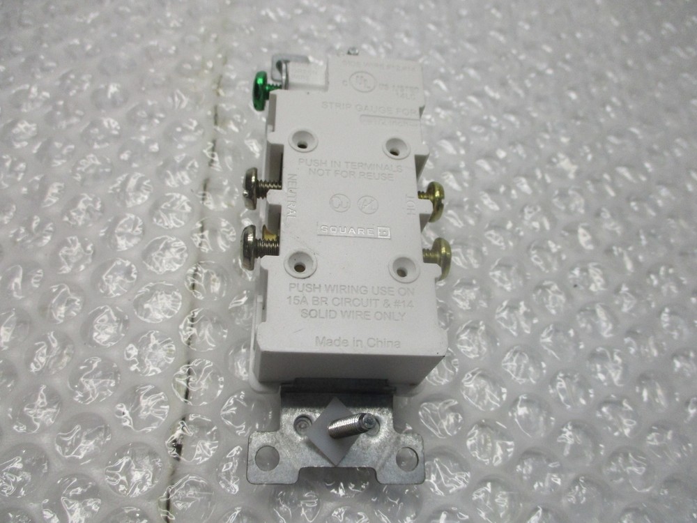 SQUARE D E515052 RECEPTACLE WHITE NSNP