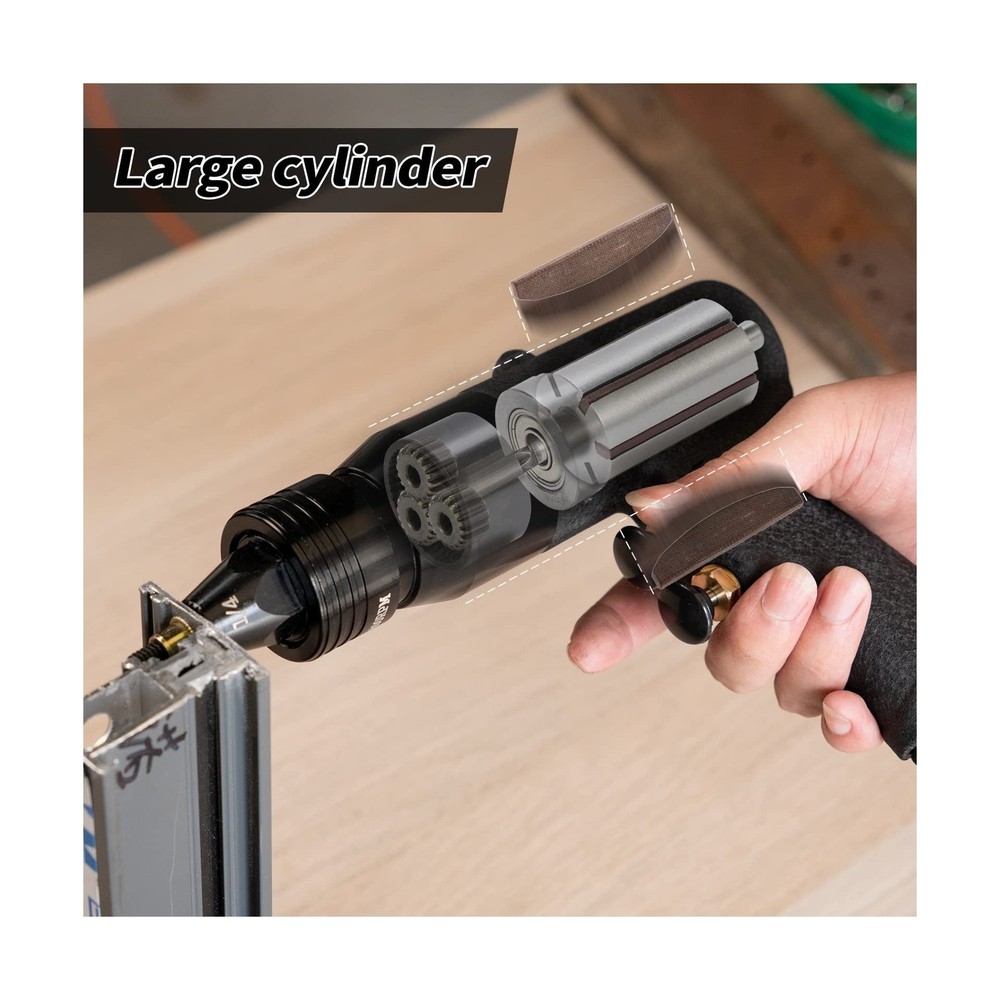 Pneumatic Rivet Nut Gun (10-24 & 1/4 & 5/16 & 3/8) Rivet Nut Pull Setter ...