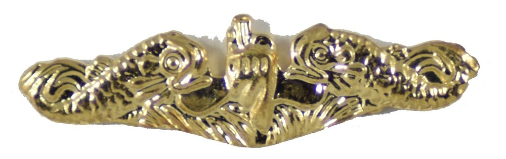 SUBMARINE DOLPHIN HAT PIN (Gold)