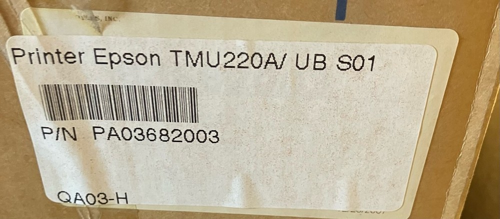Epson TM-U220A Receipt Printer