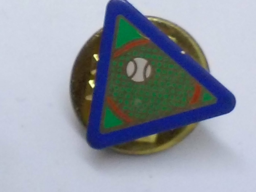 Tennis Triangular Lapel Pin