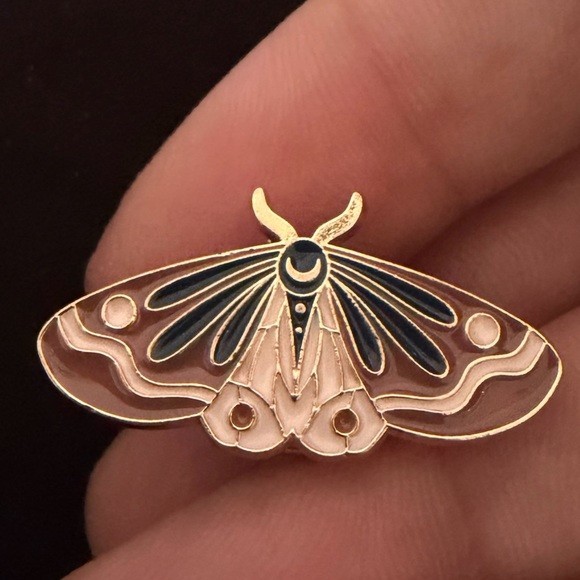 Moth Enamel Pin