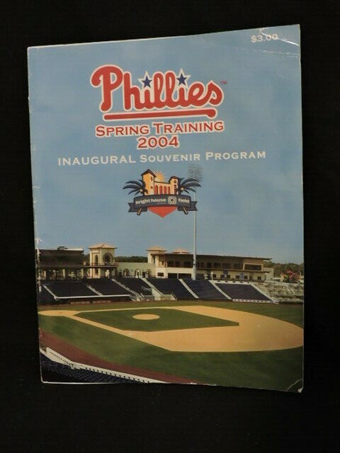 2004 PHILADELPHIA PHILLIES BASEBALL SPRING TRAINING INAUGURAL PROGRAM