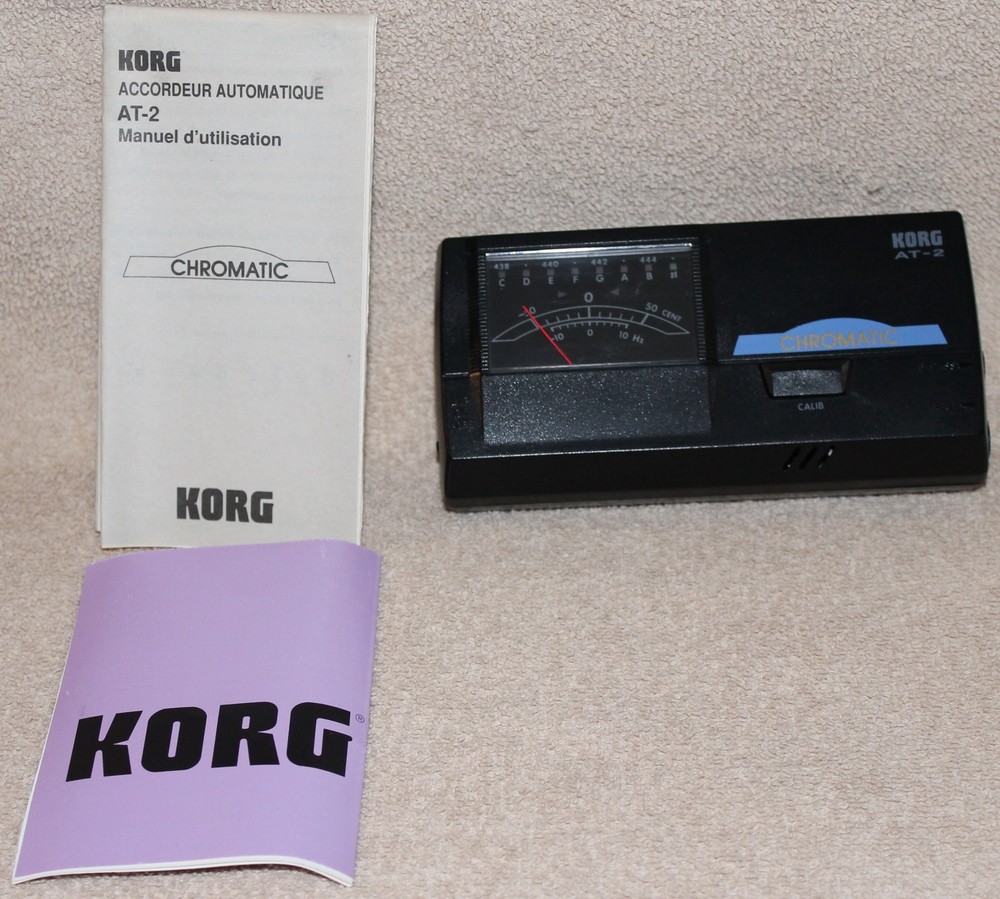 KORG AT-2 Auto Chromatic Tuner with Original Packaging, Powers On