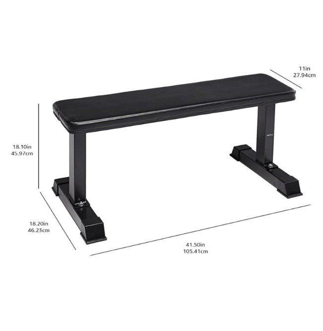 Flat Weight Bench, Black